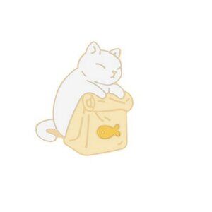 🍡New Cute funny little Cartoon Cat kitten Enamel Pin/Brooch for clothes bags